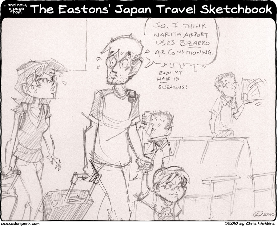 Odori Park by Chris Watkins: Sketchbook: Fired Up
