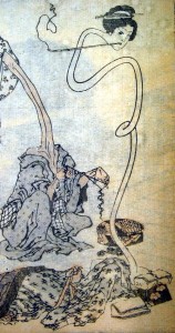 Rokurokubi, by Hokusai